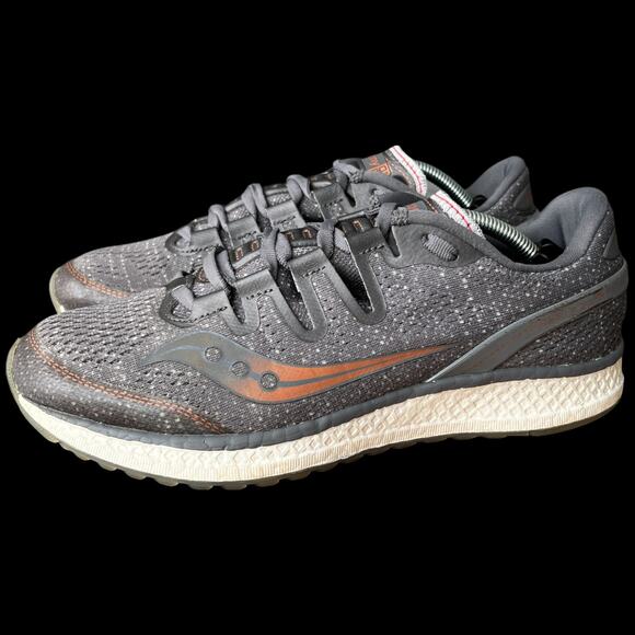 Saucony Shoes - SAUCONY Freedom IS0 Women's 9.5 Running Shoes Grey Denim Copper Sneakers